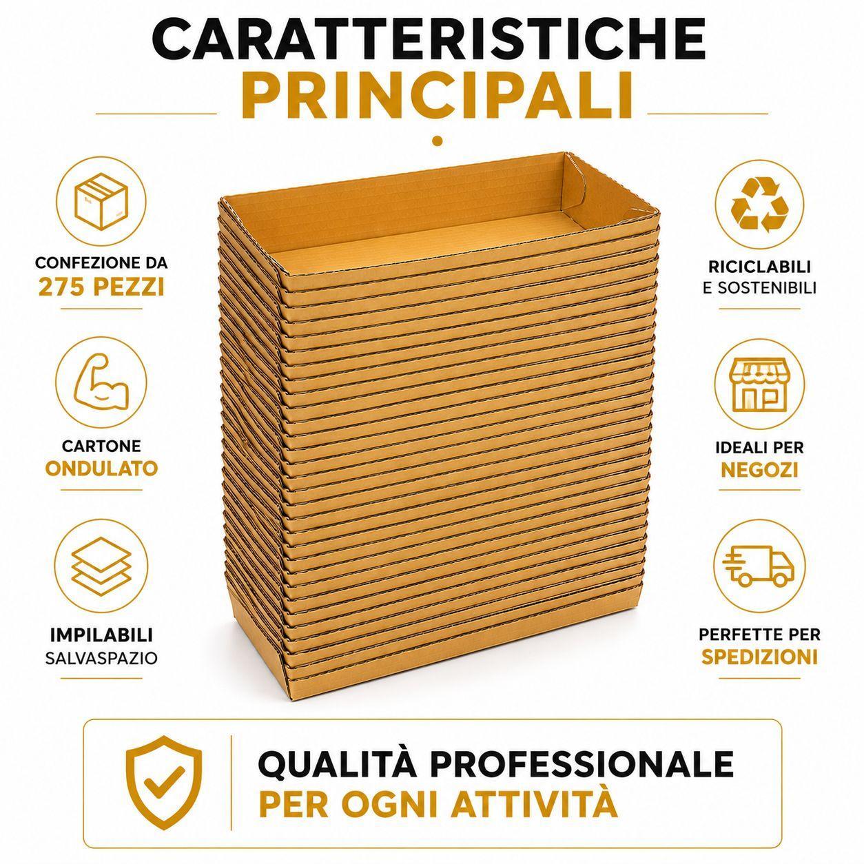vaschette in cartone ondulato 17×9.5 cm per alimenti e ortofrutta confezione - foto 1 vaschette in cartone ondulato 17×9.5 cm per alimenti e ortofrutta confezione - foto 1