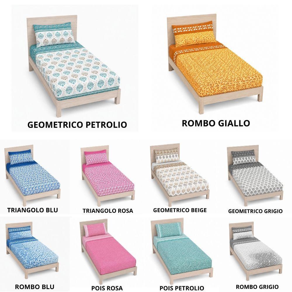  completo letto singolo lenzuolo sopra sotto con angoli e federe - foto 1
