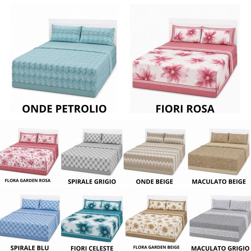 completo letto matrimoniale lenzuola con federe coordinate - foto 1 Completo letto matrimoniale con lenzuola e federe coordinate