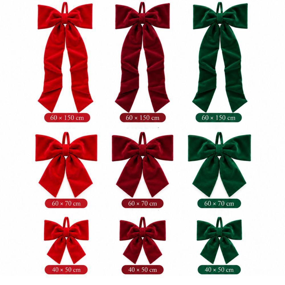  fiocco natalizio decorativo da appendere 40x50 60x70 60x150 cm - foto 1
