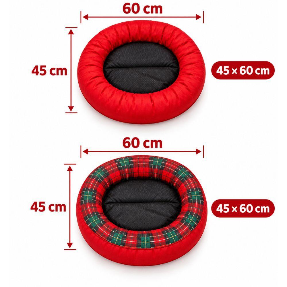 cuccia per animali 45x60 cm con 2 traversine in regalo - foto 4 Due cucce 45x60 cm - modello liscio e a quadri con misure